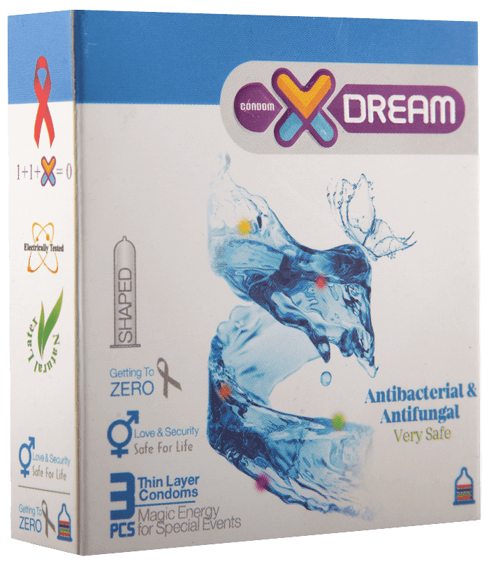 کاندوم ایکسدریم مدل آنتی باکتریال بسته 3 عددی